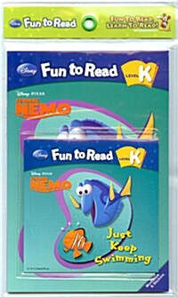 Disney Fun to Read Set K-08 : Just Keep Swimming (니모를 찾아서) (Paperback + Workbook + Audio CD + Sticker)