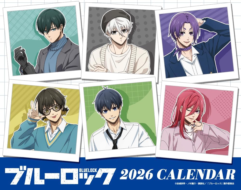 ブル-ロック 2026年版 卓上 カレンダ-