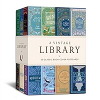 A Vintage Library: 50 Classic Book Cover Postcards (Novelty)