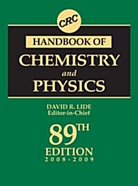 CRC Handbook of Chemistry and Physics 2008 - 2009 (Hardcover, 89th)