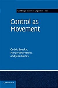 Control as Movement (Paperback)