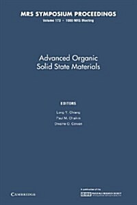 Advanced Organic Solid State Materials: Volume 173 (Paperback)