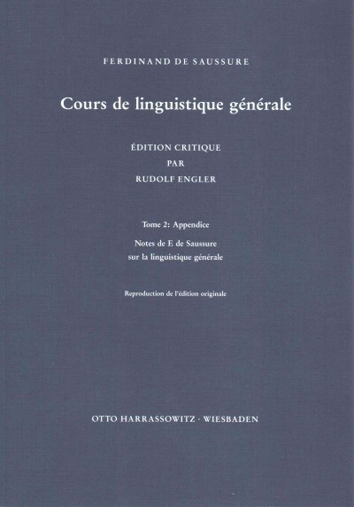 Cours de Linguistique Generale: Notes de F. de Saussure Sur La Linguistique Generale (Paperback)