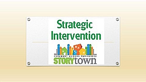 Storytown: Strategic Intervention Skill Cards Grade 6 (Other)