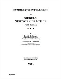 New York Practice, 2013 (Paperback, 5th, Student, Supplement)