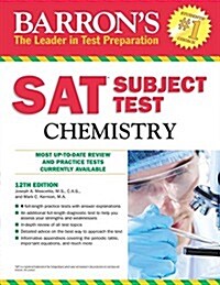 [중고] Barrons SAT Subject Test Chemistry, 12th Edition (Paperback, 12, Revised)