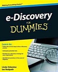 e-Discovery For Dummies (Paperback)