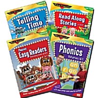 락앤런 : Reading 4 pack : Phonics,Easy Readers,Telling Time,Read Along Stories