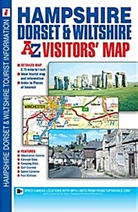 Hampshire, Dorset and Wiltshire A-Z Visitors Map (Sheet Map, folded, New 26th edition)