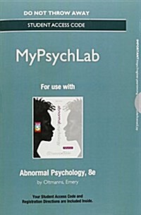 New Mylab Psychology Without Pearson Etext -- Standalone Access Card -- For Abnormal Psychology (Hardcover, 8, Revised)