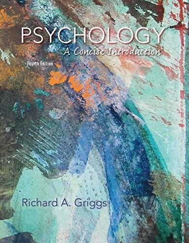[중고] Psychology: A Concise Introduction (Paperback, 4)