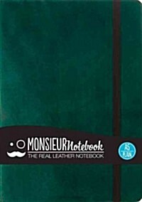 Monsieur Notebook Leather Journal - Green Plain Medium (Hardcover)