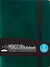 Monsieur Notebook Green Leather Plain Small (Hardcover, NTB)