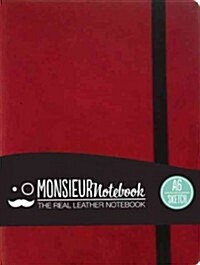 Monsieur Notebook Red Leather Sketch Small (Leather)