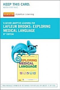 Elsevier Adaptive Learning for Exploring Medical Language Access Card (Pass Code, 9th)