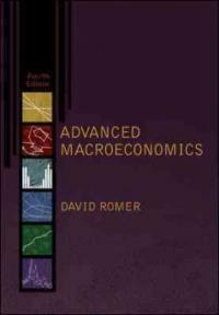 Advanced macroeconomics 4th ed