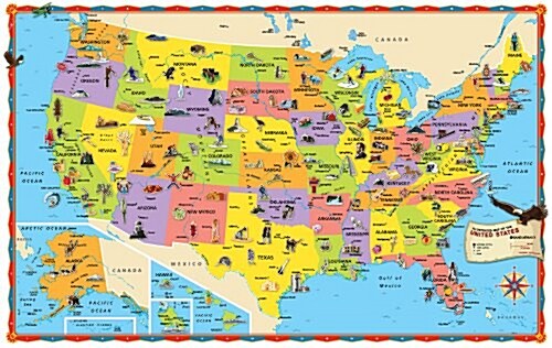 Rand McNally Kids Illustrated Wall Map of the US (Map)