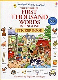 First Thousand Words in English Sticker Book (Paperback)