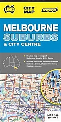 Melbourne Suburbs and City Map 318 (Paperback)