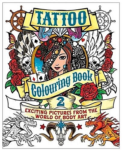 Tattoo Colouring Book 2 (Paperback)
