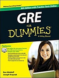 GRE for Dummies: With Online Practice Tests (Paperback, 8)