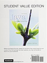Java Software Solutions, Student Value Edition Plus Myprogramminglab with Pearson Etext -- Access Card Package (Hardcover, 8)