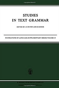 Studies in Text Grammar (Paperback)