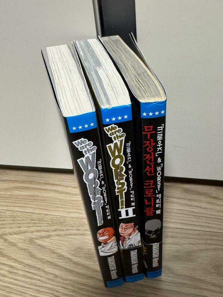 [중고] (중급) We are the Worst! II - 크로우즈 & Worst 캐릭터북 1,2+무장전선 크로니클 일괄