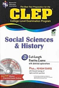 CLEP Social Sciences and History [With CDROM] (Paperback, Green)