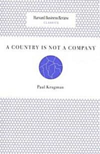 A Country Is Not a Company (Paperback)