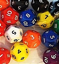 Twelve-Sided 1-12 Dice Pack of 10 (Hardcover)