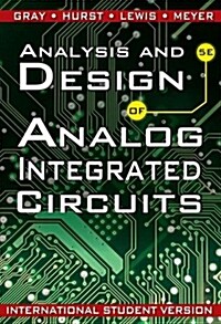 [중고] Analysis and Design of Analog Integrated Circuits 5e International Student Version (WIE) (Paperback)