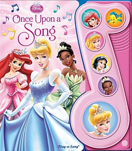 [중고] Little Music Note 6 Button Disney Princess Once upon a Song (Board Books)