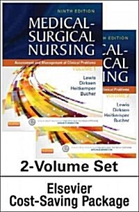 Medical-Surgical Nursing - Two-Volume Text and Elsevier Adaptive Quizzing Package (Paperback, 9)