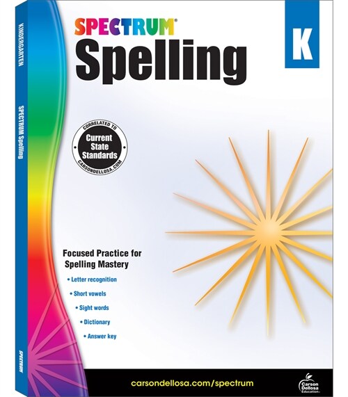 [중고] Spectrum Spelling, Grade K (Paperback)