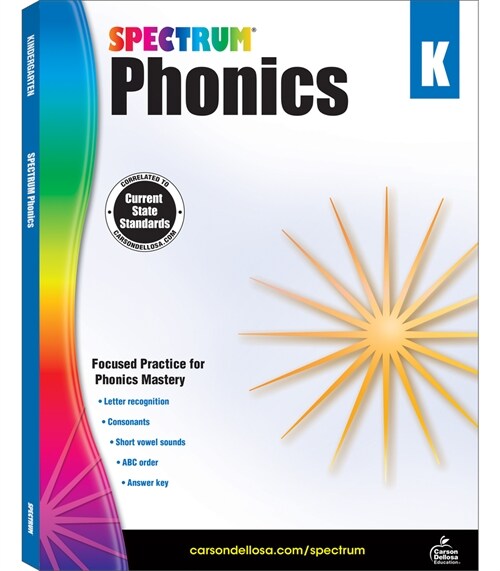 [중고] Spectrum Phonics, Grade K (Paperback)