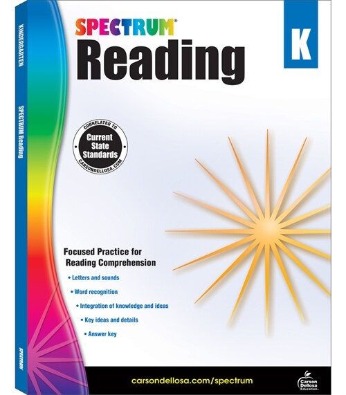 [중고] Spectrum Reading Workbook, Grade K (Paperback)