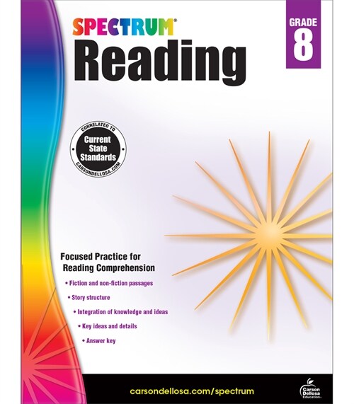 [중고] Spectrum Reading Workbook, Grade 8: Volume 26 (Paperback)