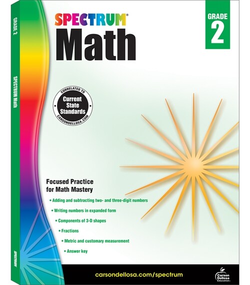 [중고] Spectrum Math Workbook, Grade 2 (Paperback)