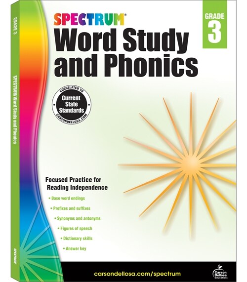[중고] Spectrum Word Study and Phonics, Grade 3 (Paperback)