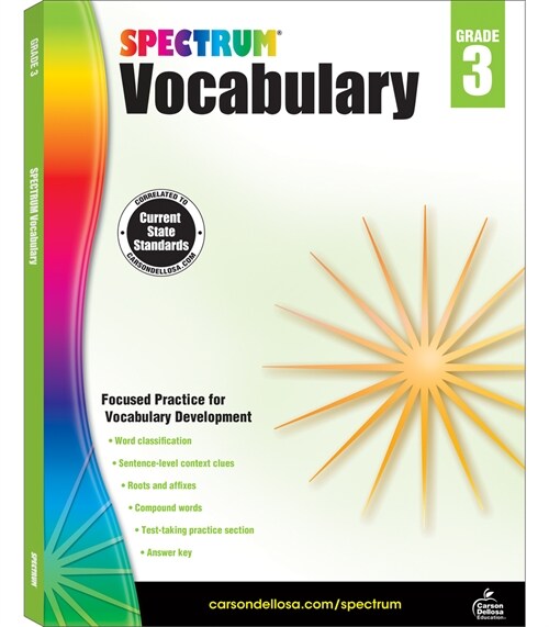 [중고] Spectrum Vocabulary, Grade 3 (Paperback)