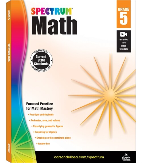 Spectrum Math Workbook, Grade 5 (Paperback)