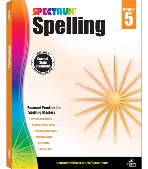[중고] Spectrum Spelling, Grade 5 (Paperback)