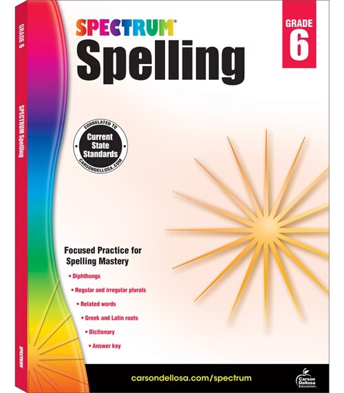 [중고] Spectrum Spelling, Grade 6 (Paperback)