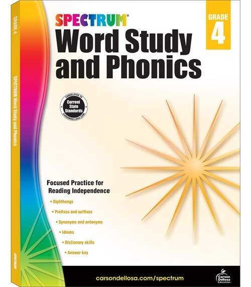 [중고] Spectrum Word Study and Phonics, Grade 4 (Paperback)