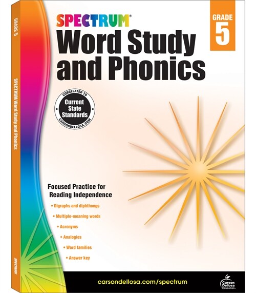 Spectrum Word Study and Phonics, Grade 5 (Paperback)