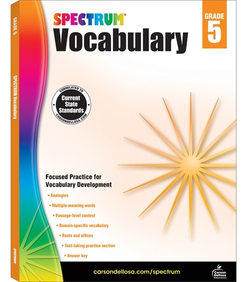 [중고] Spectrum Vocabulary, Grade 5 (Paperback)