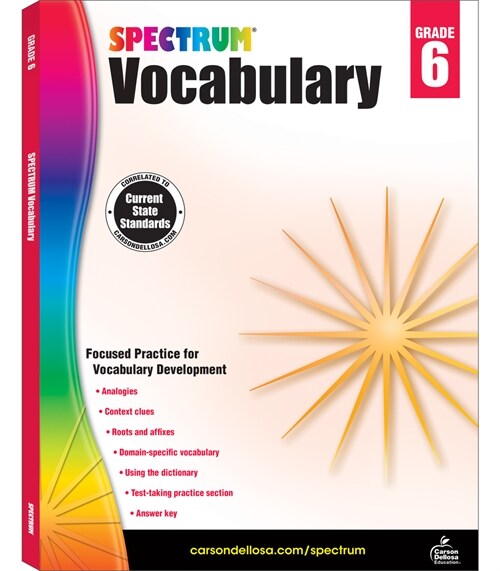 Spectrum Vocabulary, Grade 6 (Paperback)