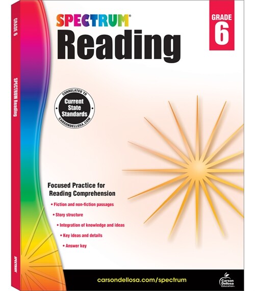 [중고] Spectrum Reading Workbook, Grade 6 (Paperback)