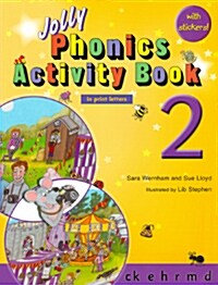 Jolly Phonics Activity Book 2: In Print Letters (American English Edition) (Paperback)
